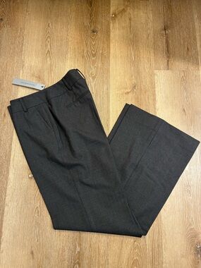 Classiques Entier Wool Dress Pants Womens Size 8 Gray Stretch Career NWT
